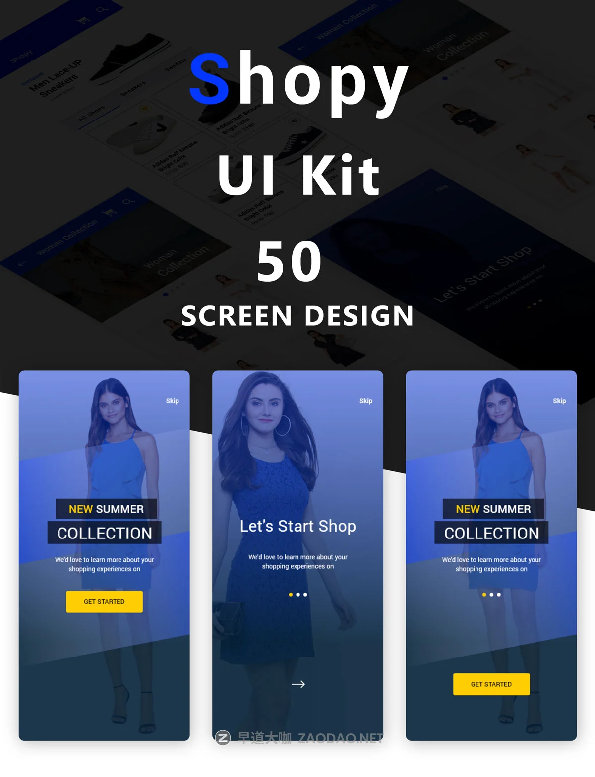 具有强大的视觉概念服装电子商城APP UI套件 Shopy Ui kit插图5 具有强大的视觉概念服装电子商城APP UI套件 Shopy Ui kit插图5