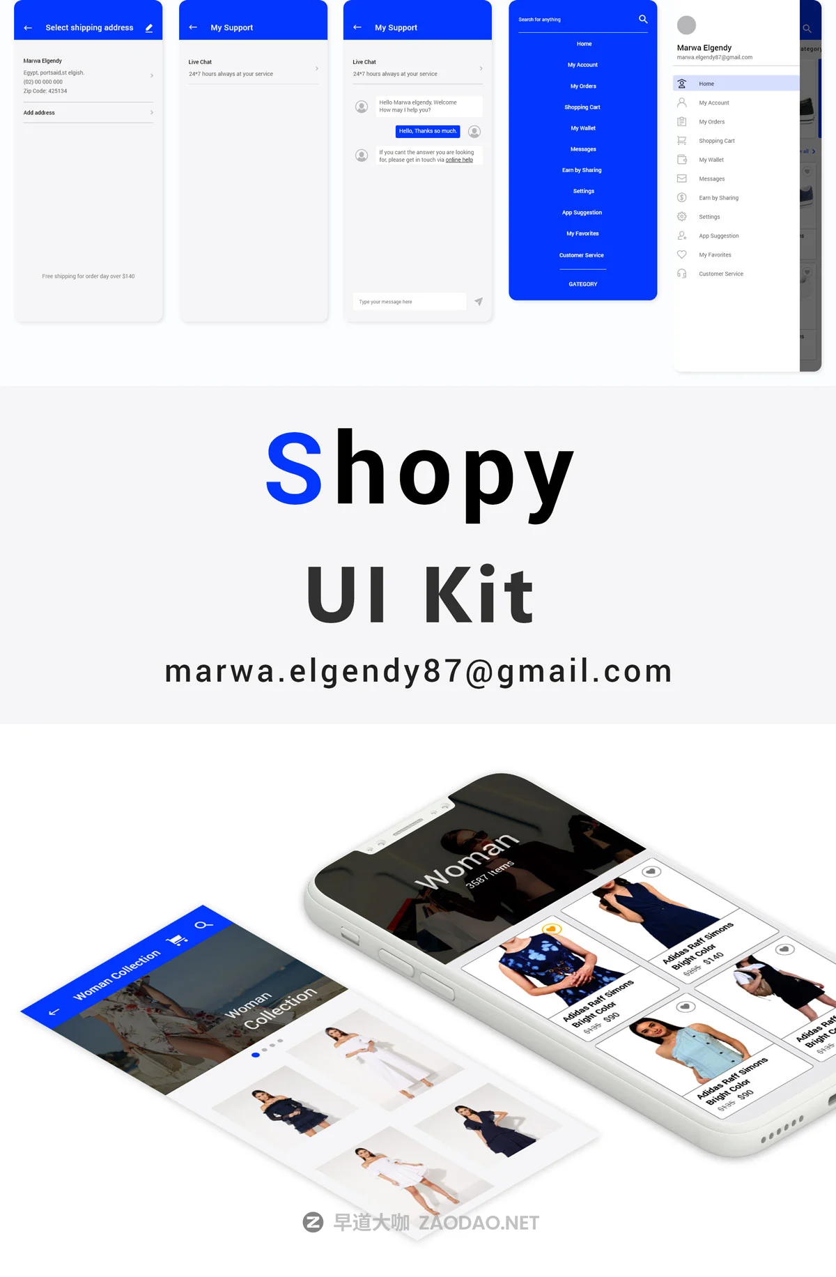 具有强大的视觉概念服装电子商城APP UI套件 Shopy Ui kit插图8 具有强大的视觉概念服装电子商城APP UI套件 Shopy Ui kit插图8