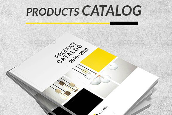 家居灯具工业产品设计介绍画册ID模板 Industrial Catalog Products A4