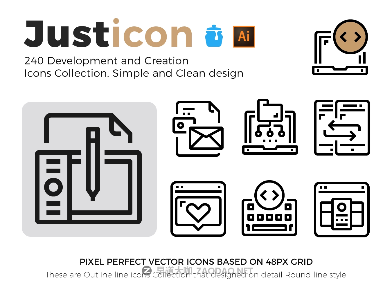 移动应用程序开发矢量图标合集 Justicon Development Icons插图 移动应用程序开发矢量图标合集 Justicon Development Icons插图