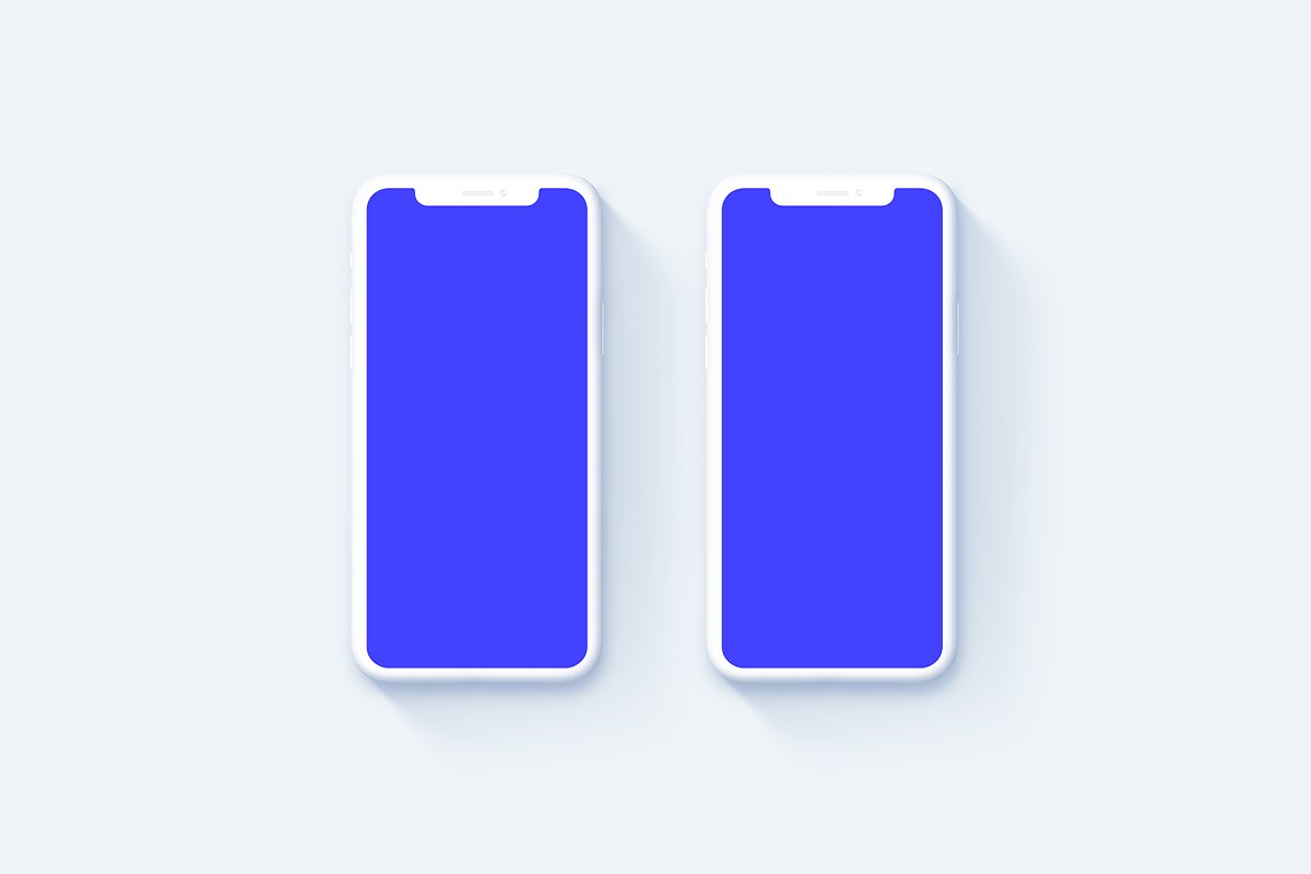 苹果iPhone 11 Pro陶瓷智能手机UI设计屏幕预览样机 Phone 11 Pro – 20 Clay Mockups插图15