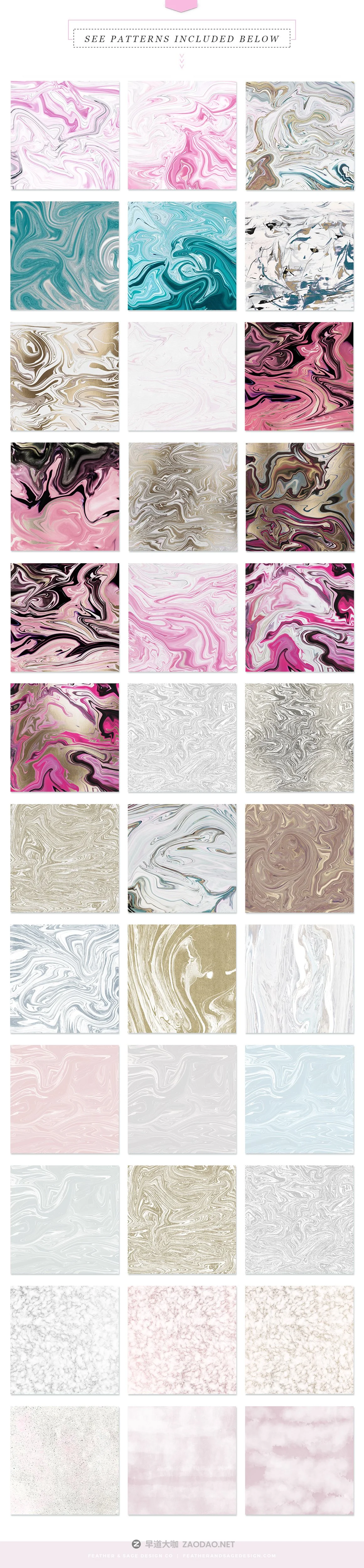 现代时尚抽象手绘水彩背景纹理 Modern Fluid & More Patterns插图3 现代时尚抽象手绘水彩背景纹理 Modern Fluid & More Patterns插图3