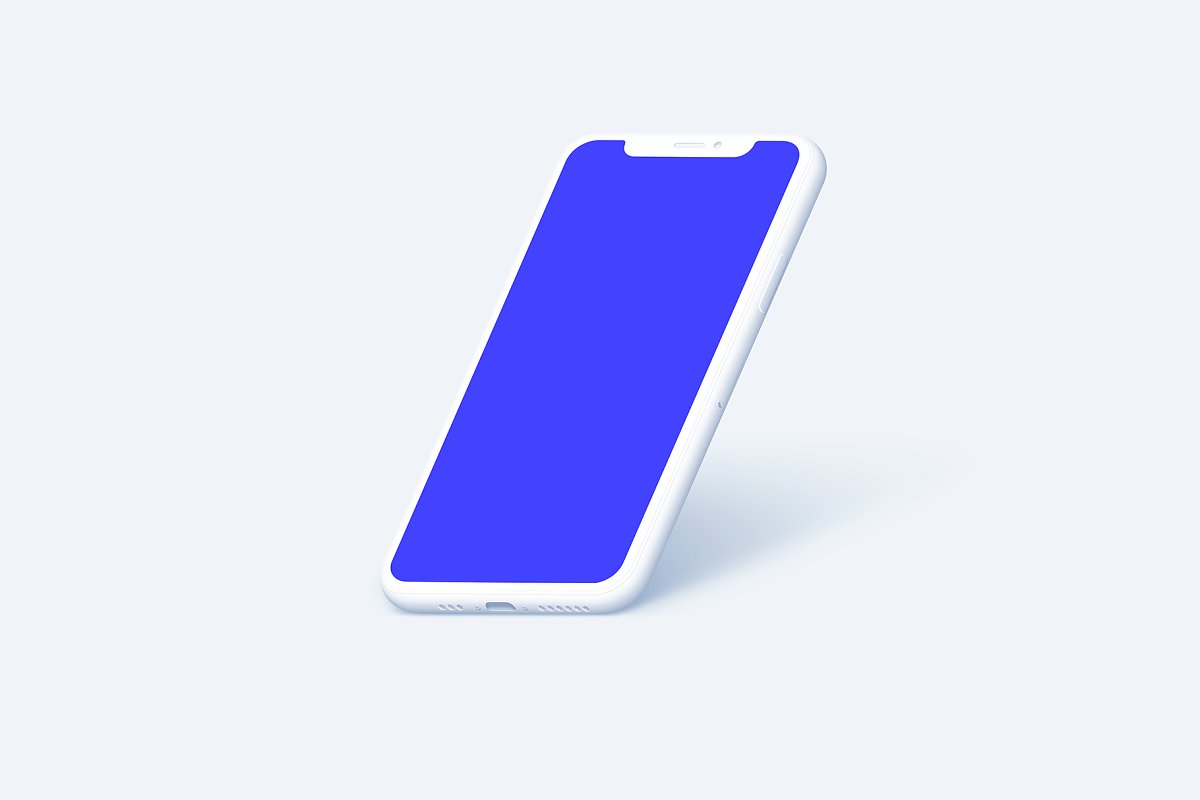 苹果iPhone 11 Pro陶瓷智能手机UI设计屏幕预览样机 Phone 11 Pro – 20 Clay Mockups插图22