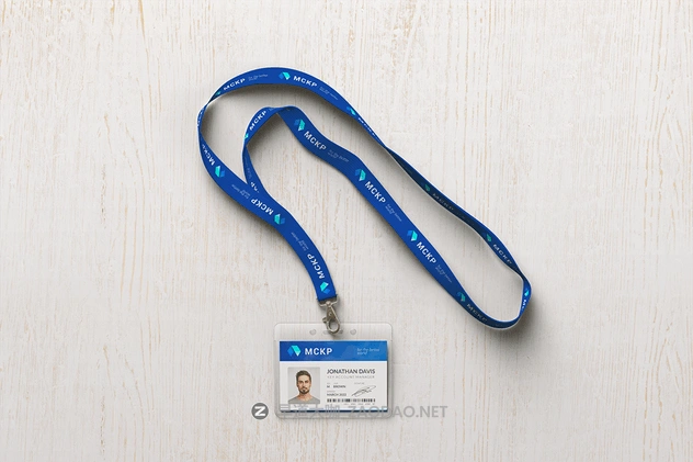 横版式挂绳工牌工作证样机PSD模板 Lanyard / Name Tag Badge MockUp插图9 横版式挂绳工牌工作证样机PSD模板 Lanyard / Name Tag Badge MockUp插图9