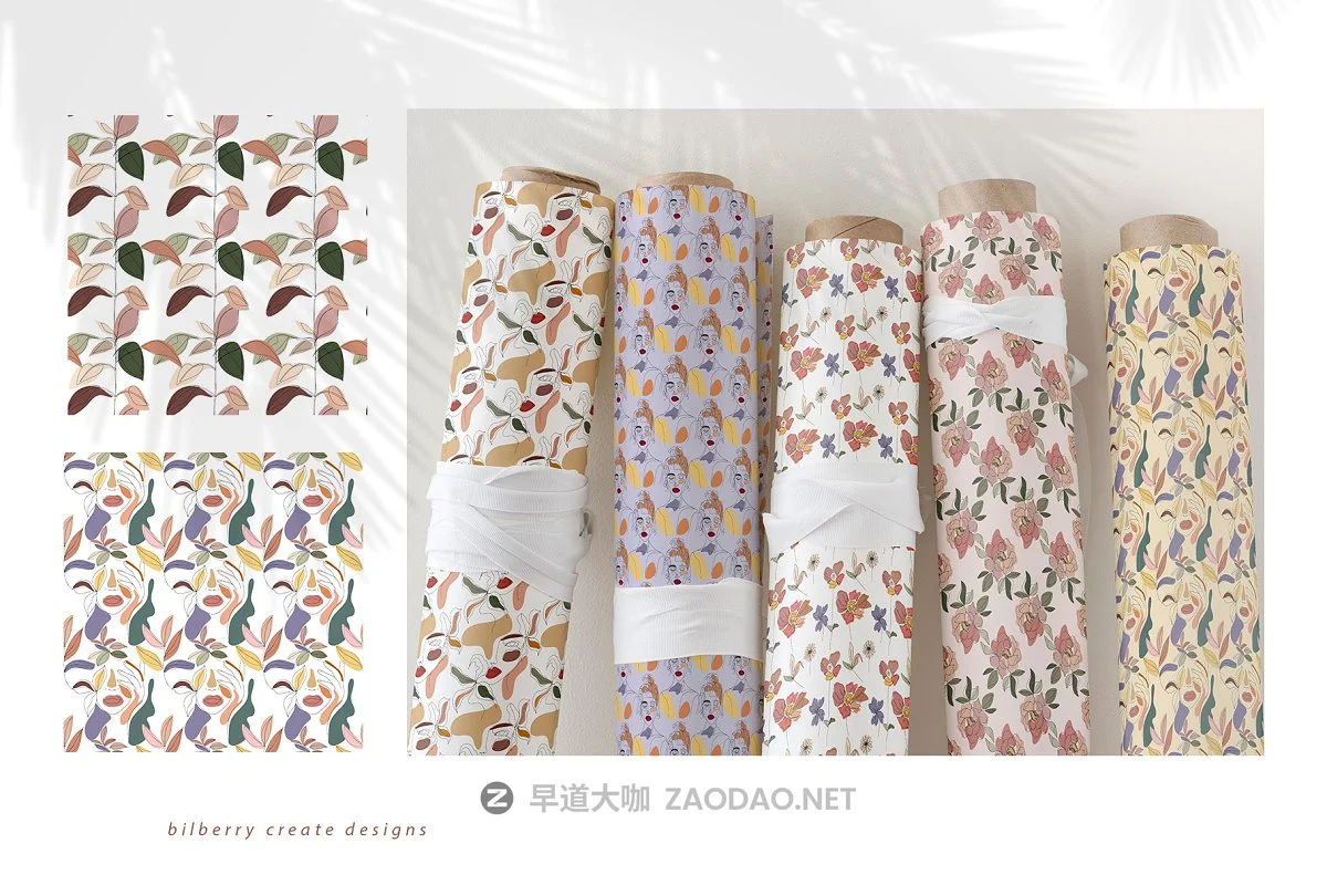 现代抽象叶子花卉女性人脸矢量插图 MonoGirl collection插图11 现代抽象叶子花卉女性人脸矢量插图 MonoGirl collection插图11