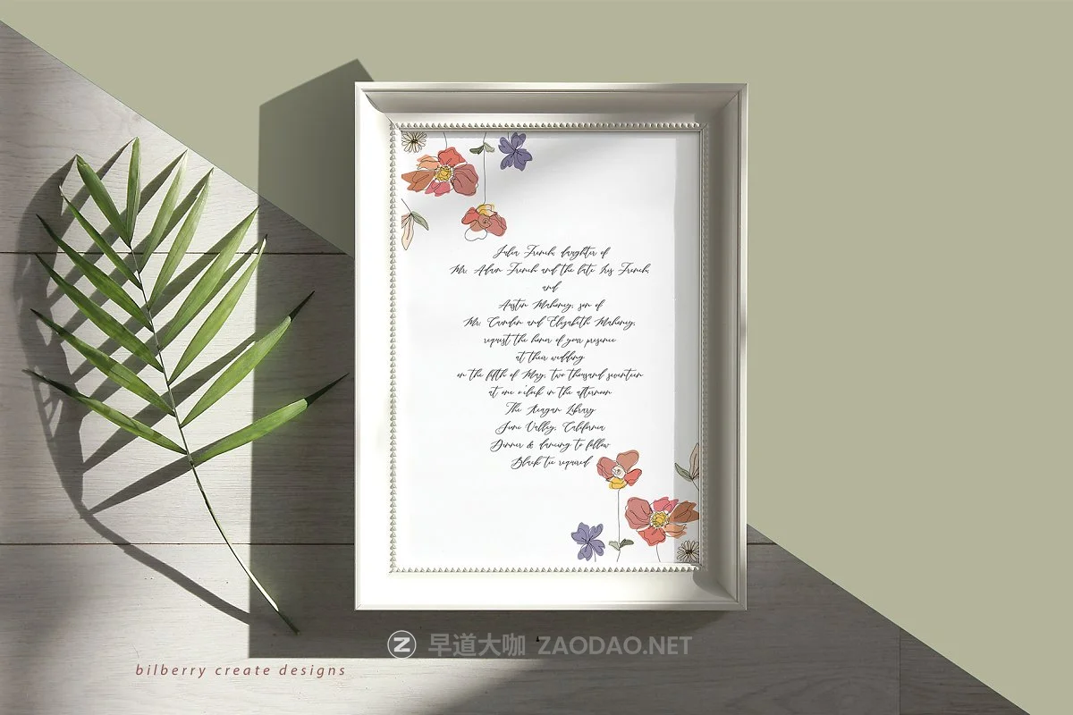 现代抽象叶子花卉女性人脸矢量插图 MonoGirl collection插图14 现代抽象叶子花卉女性人脸矢量插图 MonoGirl collection插图14