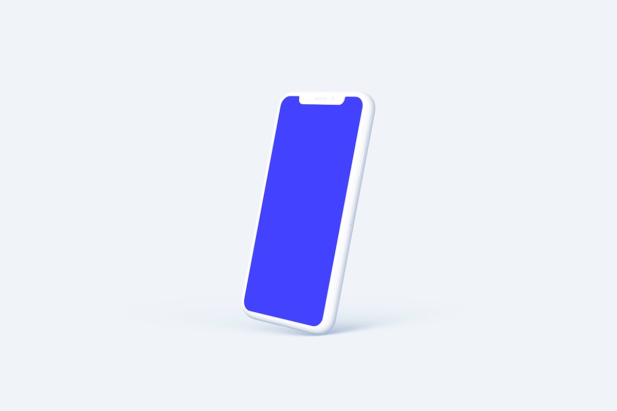 苹果iPhone 11 Pro陶瓷智能手机UI设计屏幕预览样机 Phone 11 Pro – 20 Clay Mockups插图26