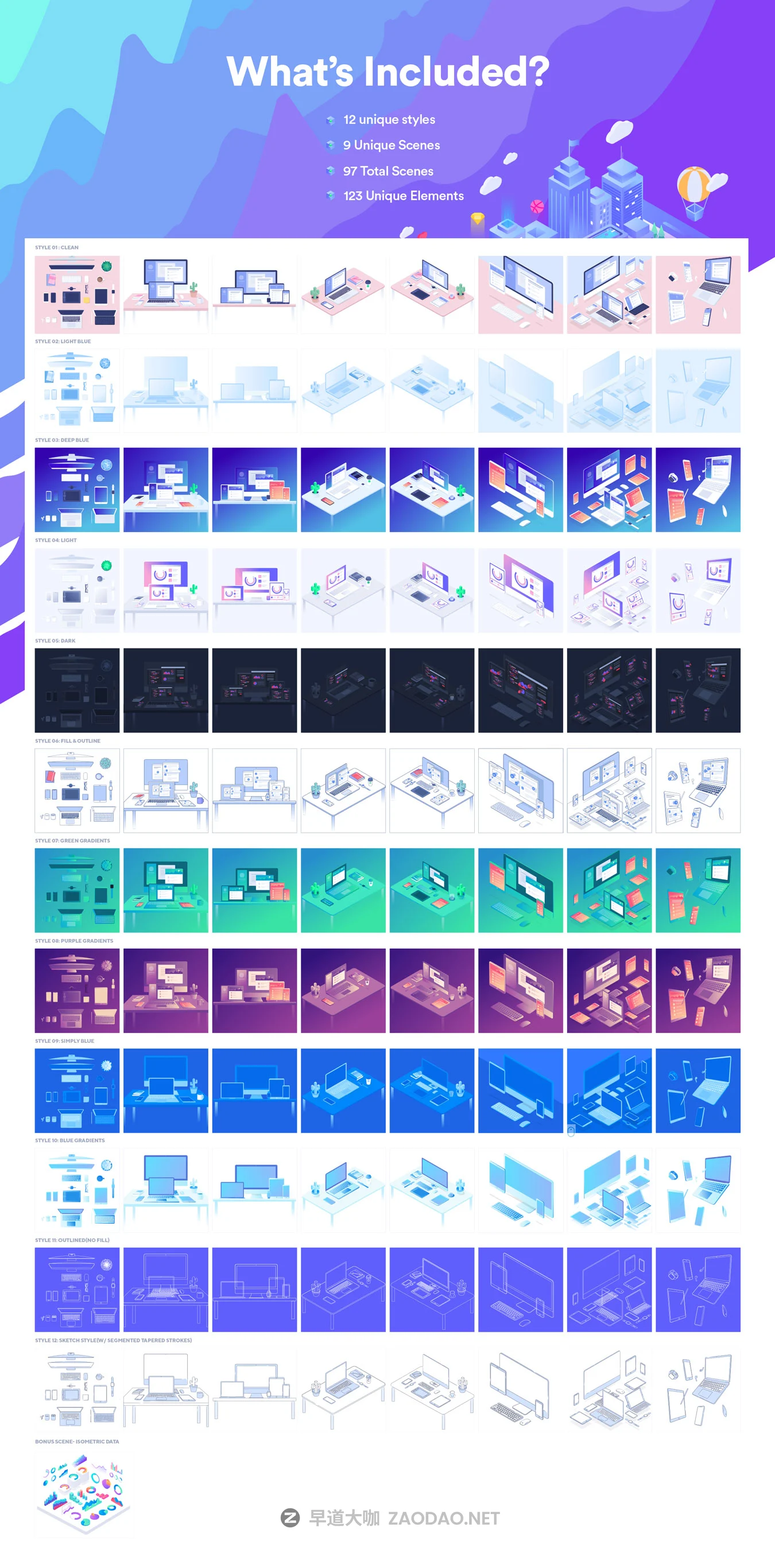 等距包装&各种苹果设备2.5D矢量插图 Isometric Illustrations Apple插图8 等距包装&各种苹果设备2.5D矢量插图 Isometric Illustrations Apple插图8