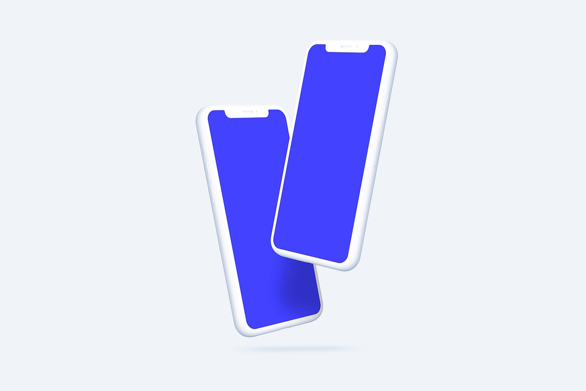 苹果iPhone 11 Pro陶瓷智能手机UI设计屏幕预览样机 Phone 11 Pro – 20 Clay Mockups插图25