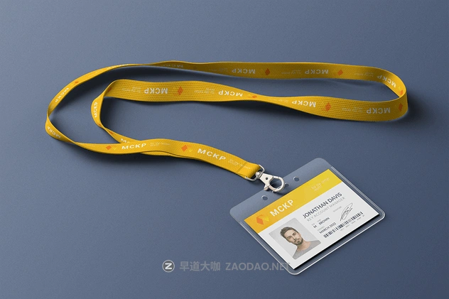 横版式挂绳工牌工作证样机PSD模板 Lanyard / Name Tag Badge MockUp插图1 横版式挂绳工牌工作证样机PSD模板 Lanyard / Name Tag Badge MockUp插图1