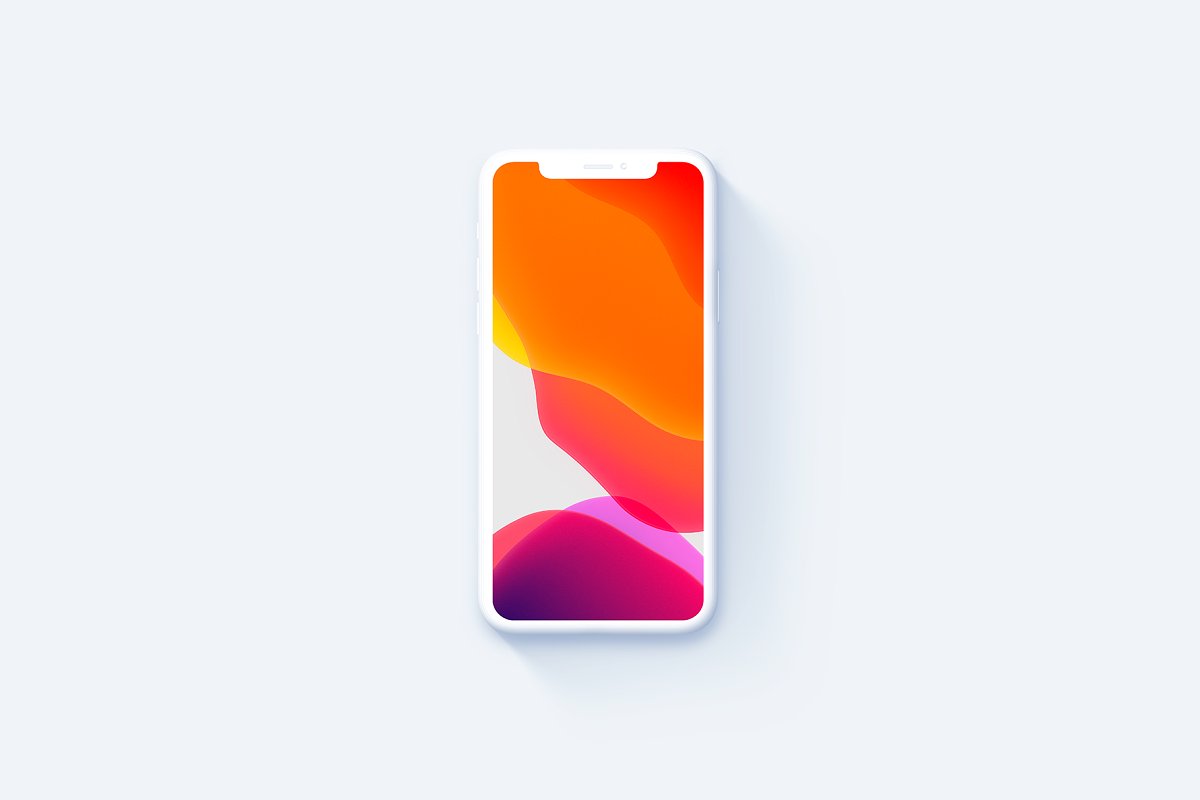 苹果iPhone 11 Pro陶瓷智能手机UI设计屏幕预览样机 Phone 11 Pro – 20 Clay Mockups插图6