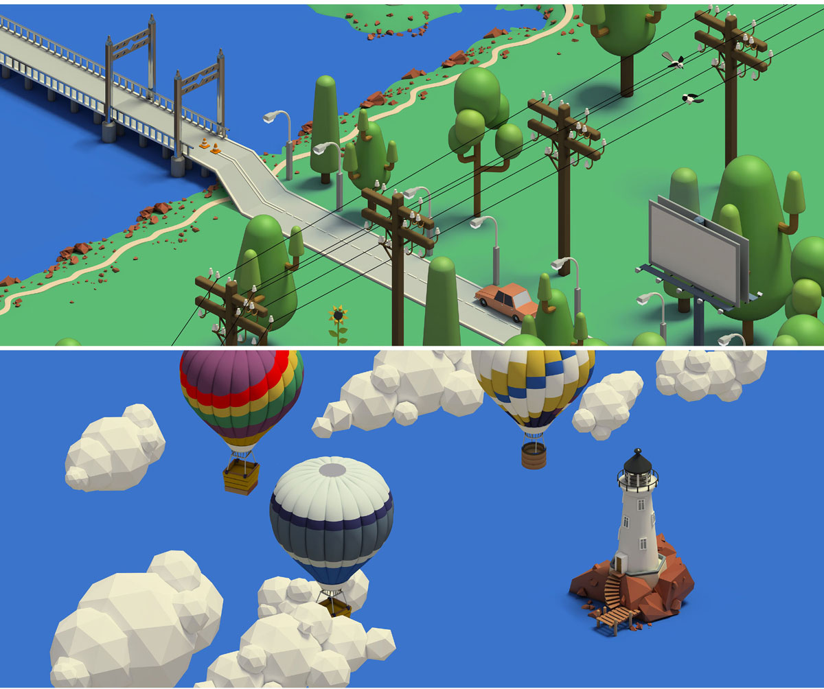 等距3d地图生成器游戏动画png立体元素图标 mapita isometric 3d map