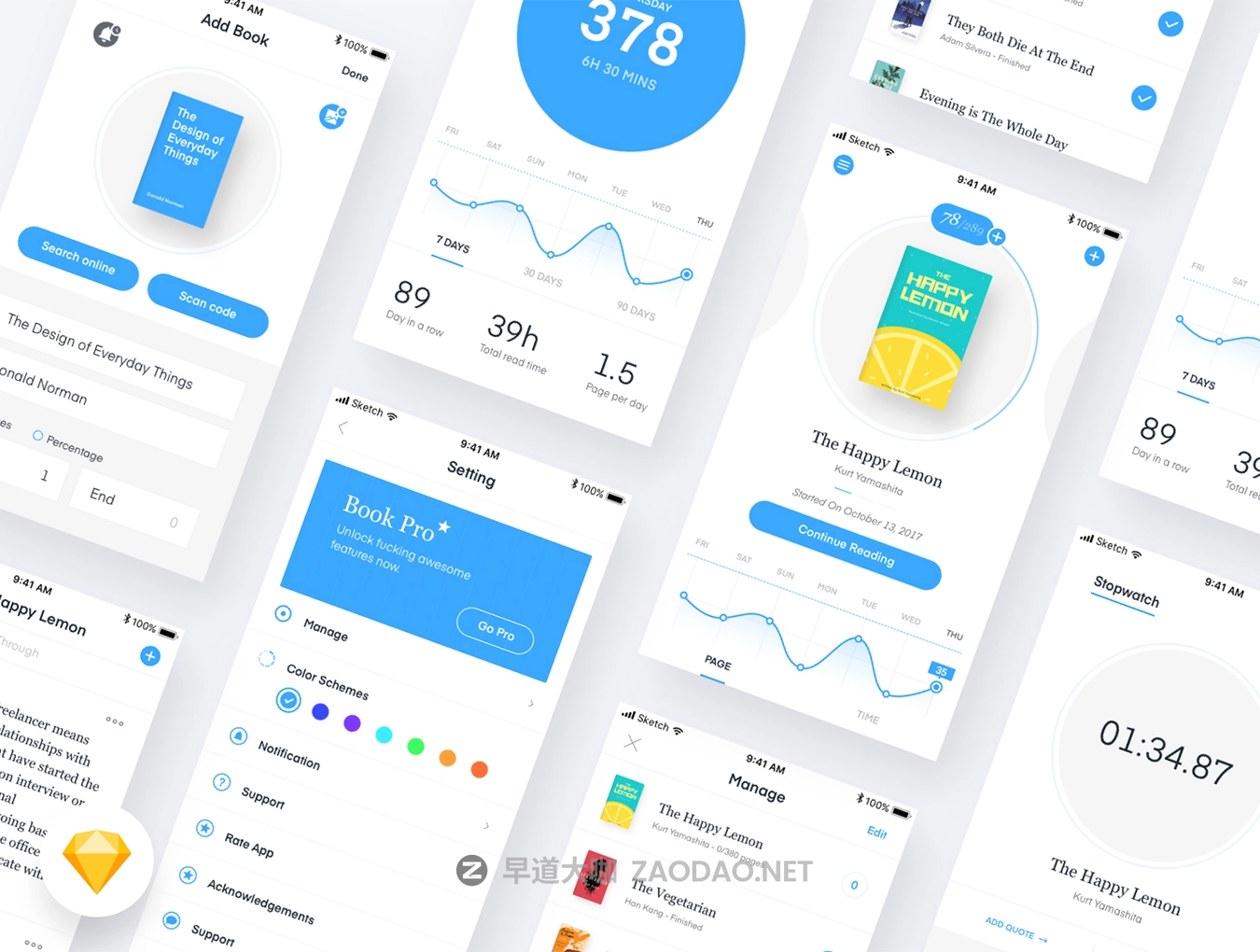 图书小说在线阅读跟踪应用APP UI套件 Policia UI Kits插图2 图书小说在线阅读跟踪应用APP UI套件 Policia UI Kits插图2