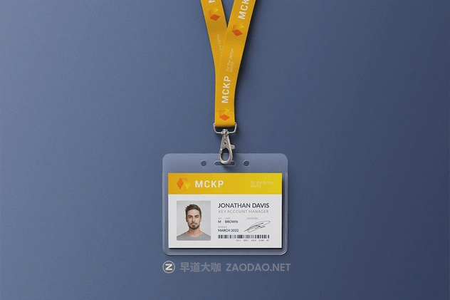 横版式挂绳工牌工作证样机PSD模板 Lanyard / Name Tag Badge MockUp插图3 横版式挂绳工牌工作证样机PSD模板 Lanyard / Name Tag Badge MockUp插图3