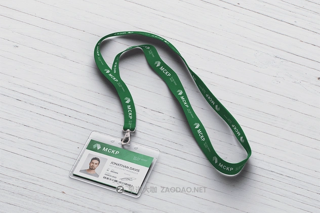 横版式挂绳工牌工作证样机PSD模板 Lanyard / Name Tag Badge MockUp插图4 横版式挂绳工牌工作证样机PSD模板 Lanyard / Name Tag Badge MockUp插图4