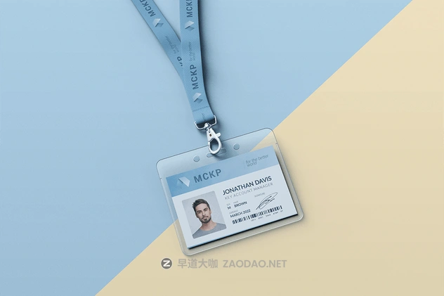 横版式挂绳工牌工作证样机PSD模板 Lanyard / Name Tag Badge MockUp插图5 横版式挂绳工牌工作证样机PSD模板 Lanyard / Name Tag Badge MockUp插图5