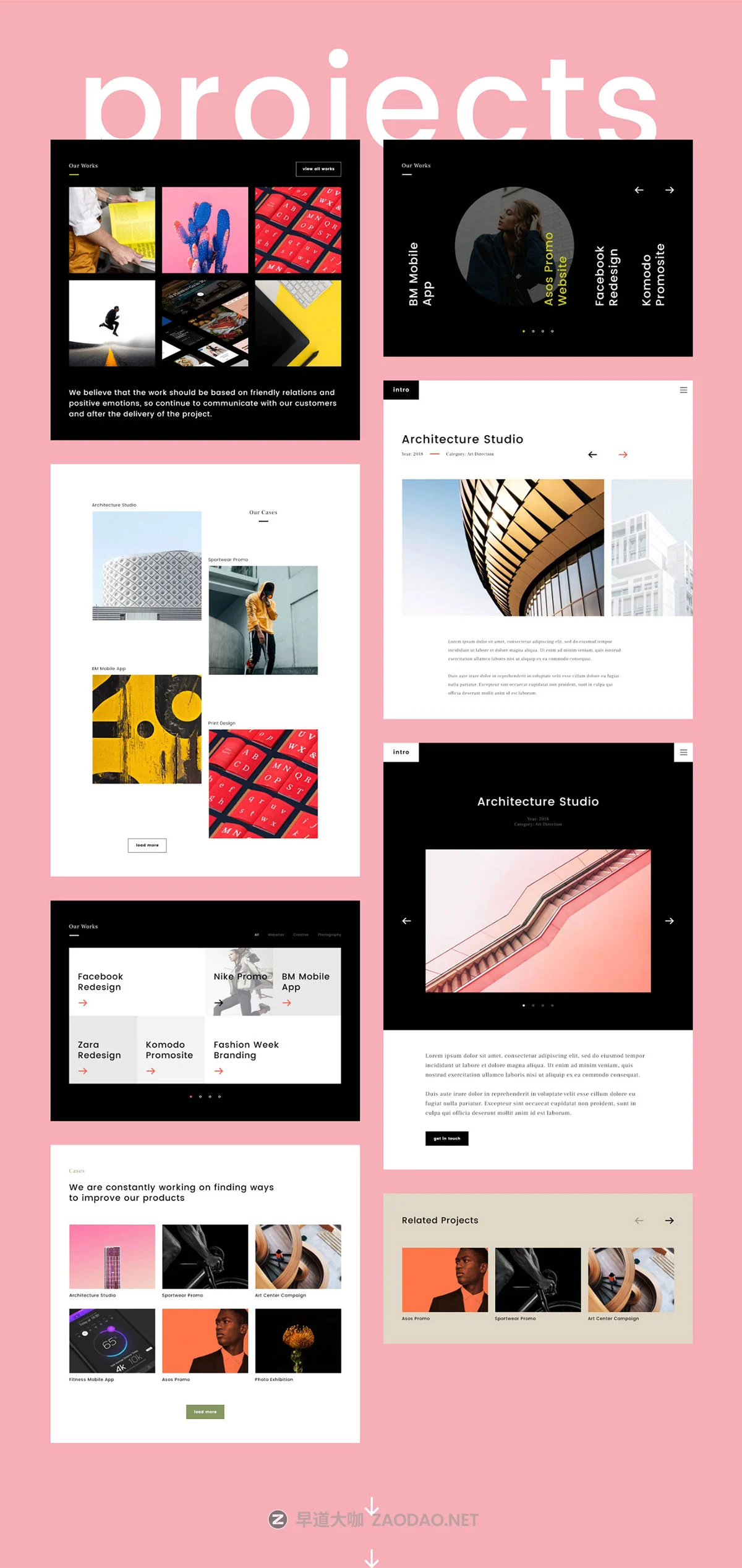 设计创意工作室网站设计UI模板素材包 Intro Ui Kit Template插图4 设计创意工作室网站设计UI模板素材包 Intro Ui Kit Template插图4