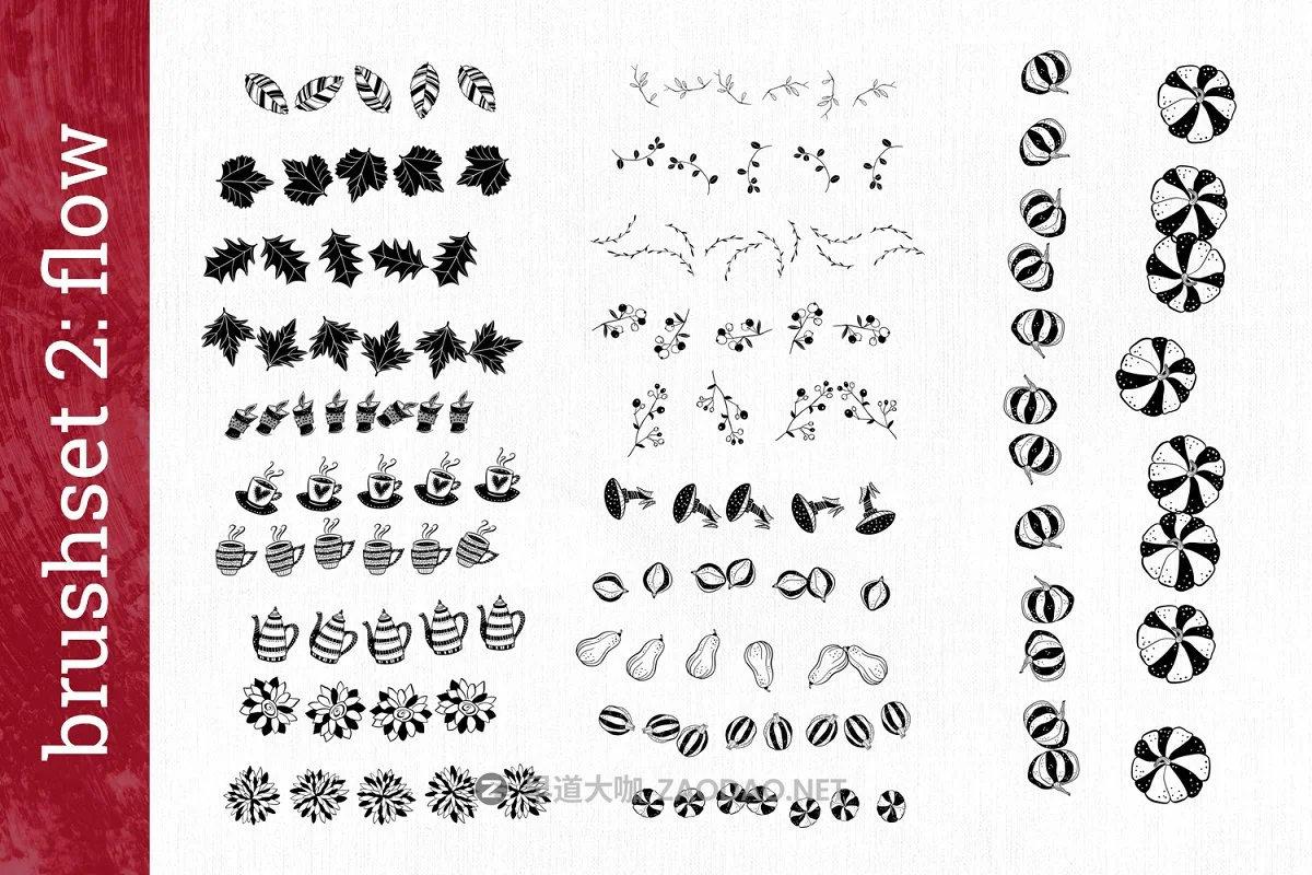 粗砂&涂鸦效果Procreate笔刷 Autumn Brush Box for Procreate插图3 粗砂&涂鸦效果Procreate笔刷 Autumn Brush Box for Procreate插图3