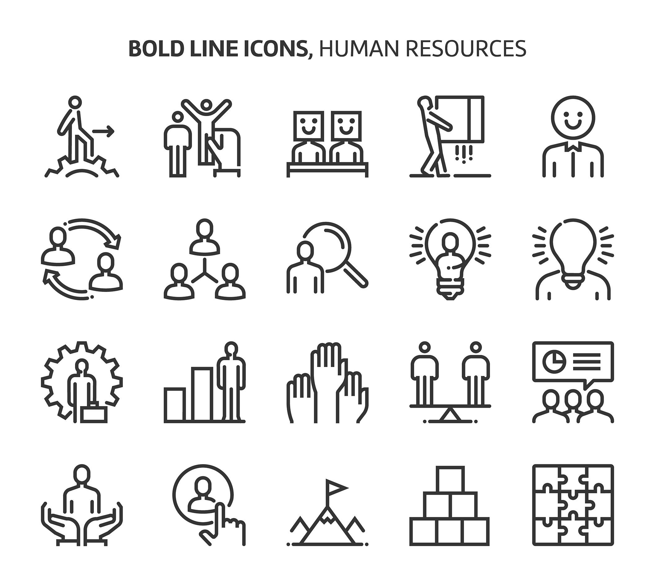 1280个粗线矢量图标icon合集boldlineicons