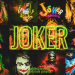 万圣节主题摄影照片人像霓虹灯处理效果LR预设素材 9 Joker presets, Halloween presets, horror scary lightroom特色图 万圣节主题摄影照片人像霓虹灯处理效果LR预设素材 9 Joker presets, Halloween presets, horror scary lightroom