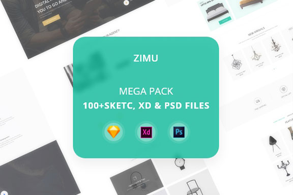 多用途企业介绍商城用户登录WEB UI模板 Zimu Mega Pack