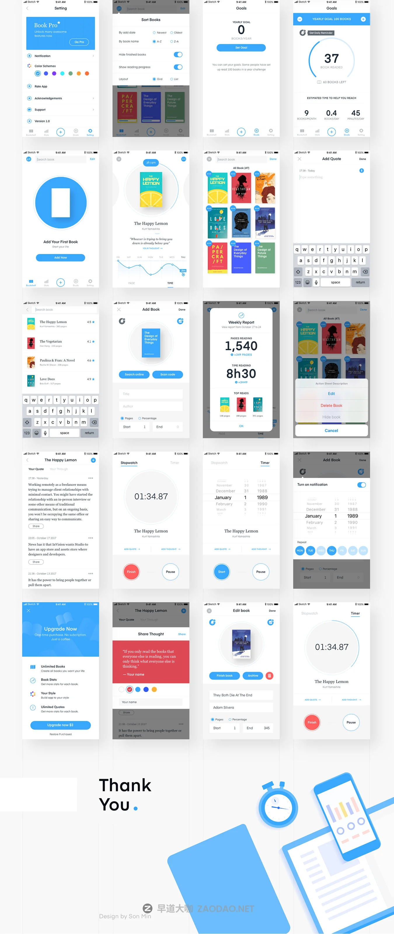 图书小说在线阅读跟踪应用APP UI套件 Policia UI Kits插图5 图书小说在线阅读跟踪应用APP UI套件 Policia UI Kits插图5