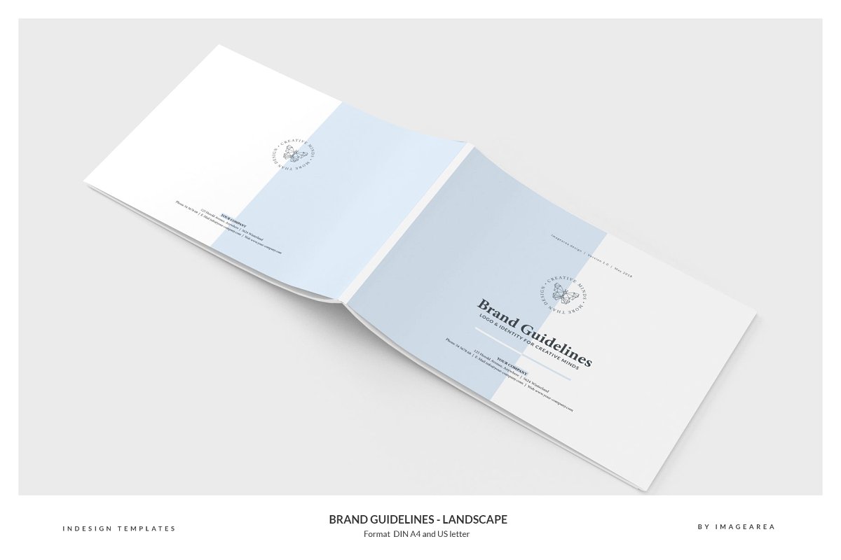 清新服装品牌VI手册标志指南画册模板 Brand Guidelines – Landscape插图11 清新服装品牌VI手册标志指南画册模板 Brand Guidelines – Landscape插图11