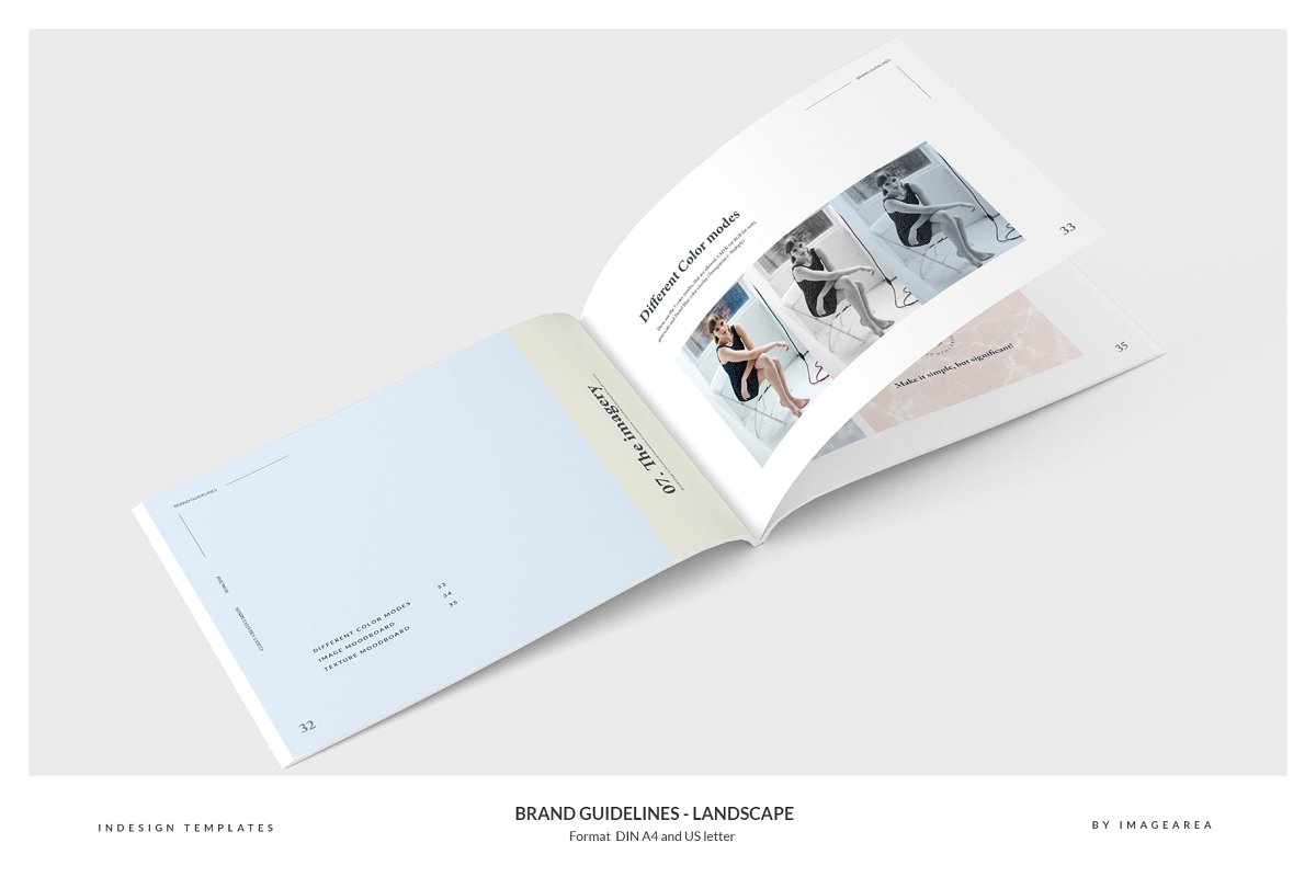 清新服装品牌VI手册标志指南画册模板 Brand Guidelines – Landscape插图1 清新服装品牌VI手册标志指南画册模板 Brand Guidelines – Landscape插图1