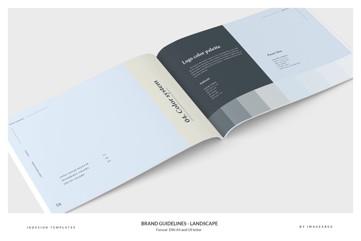 清新服装品牌VI手册标志指南画册模板 Brand Guidelines – Landscape插图7 清新服装品牌VI手册标志指南画册模板 Brand Guidelines – Landscape插图7