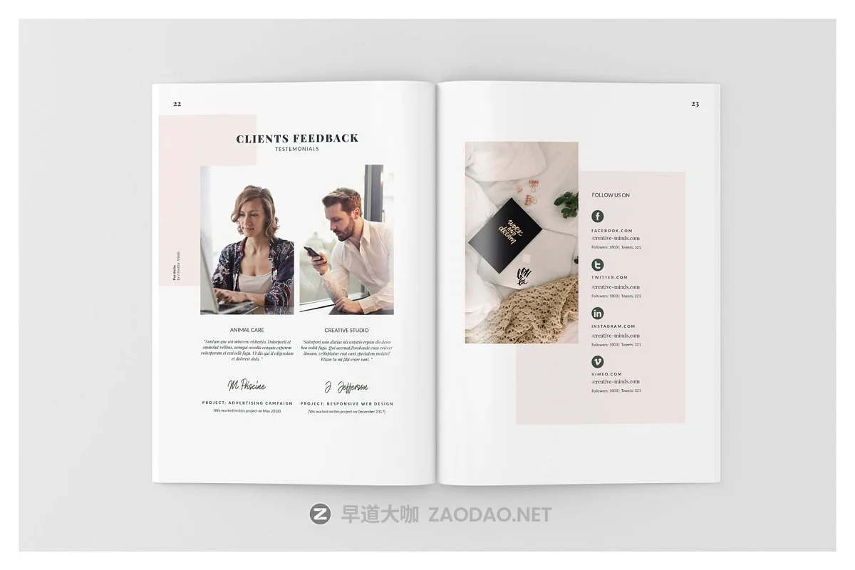 摄影师&设计师作品集画册设计模板 CM – Design Portfolio插图3 摄影师&设计师作品集画册设计模板 CM – Design Portfolio插图3