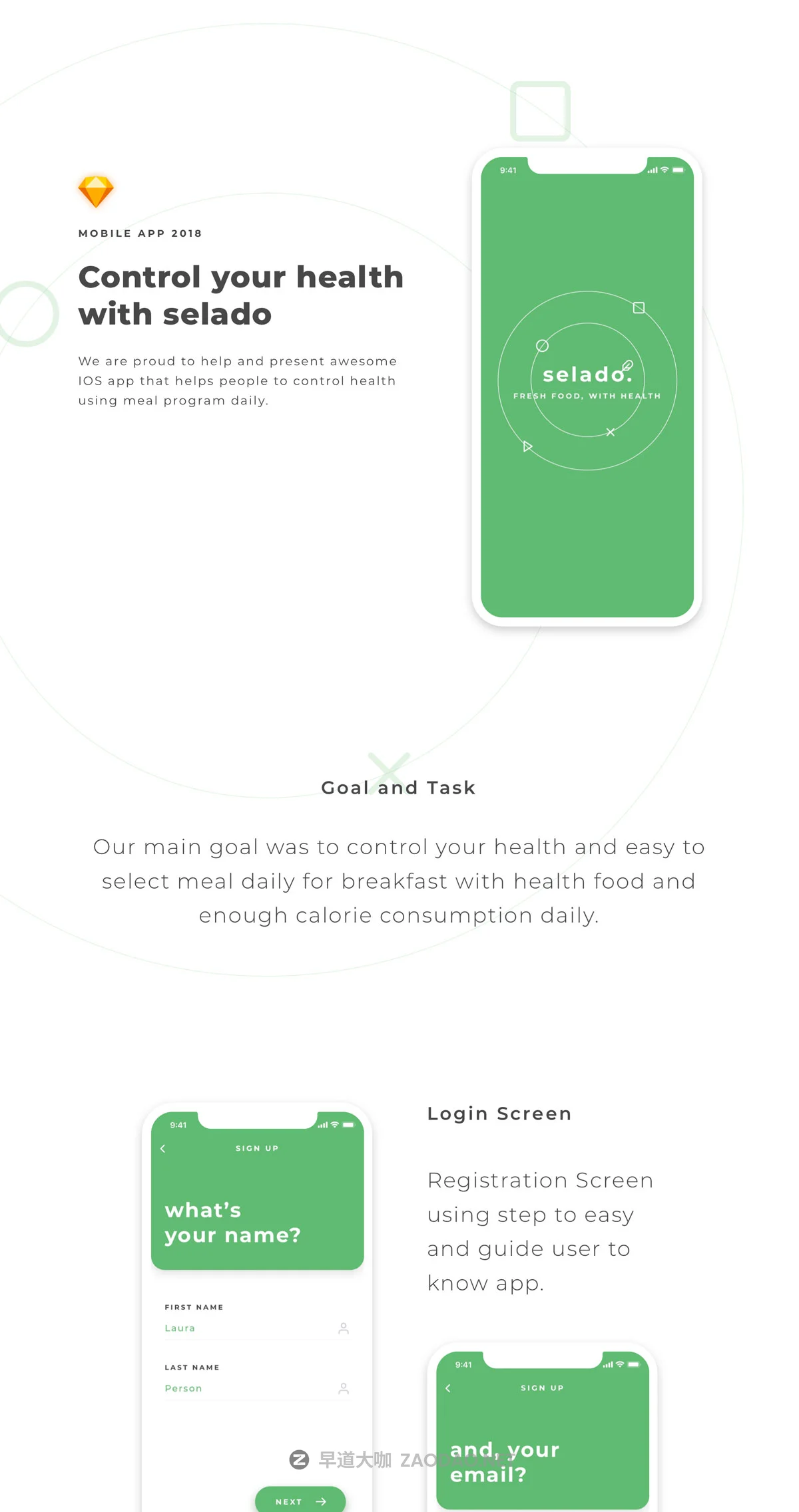 食品蔬菜水果在线购物商城iOS APP UI套件 Salado UI Kit插图 食品蔬菜水果在线购物商城iOS APP UI套件 Salado UI Kit插图
