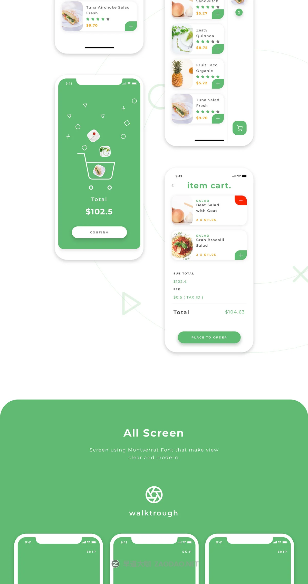 食品蔬菜水果在线购物商城iOS APP UI套件 Salado UI Kit插图3 食品蔬菜水果在线购物商城iOS APP UI套件 Salado UI Kit插图3