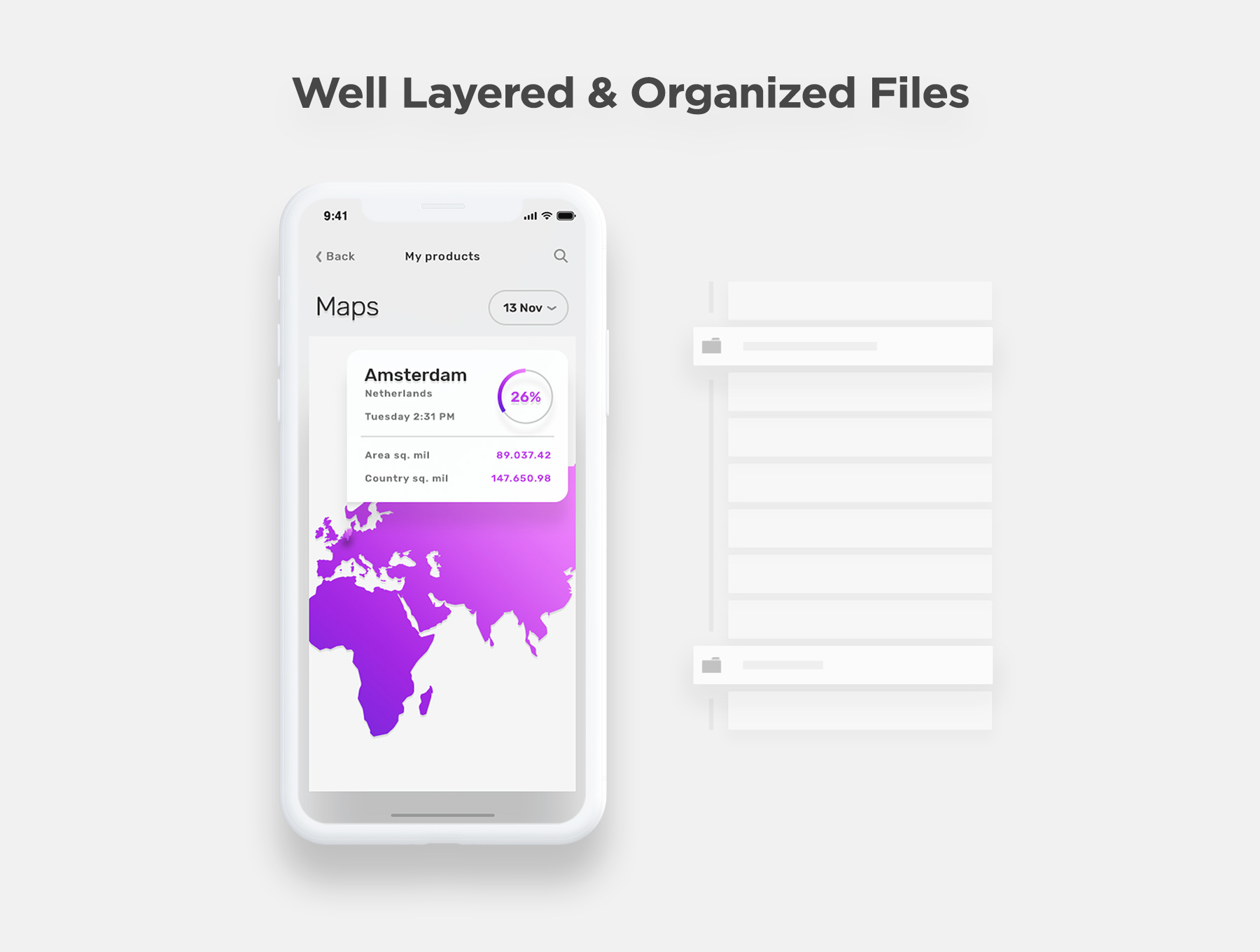 现代精美功能丰富的仪表板和管理iOS APP UI套件 Vesper – Dashboard iOS UI Kit插图6