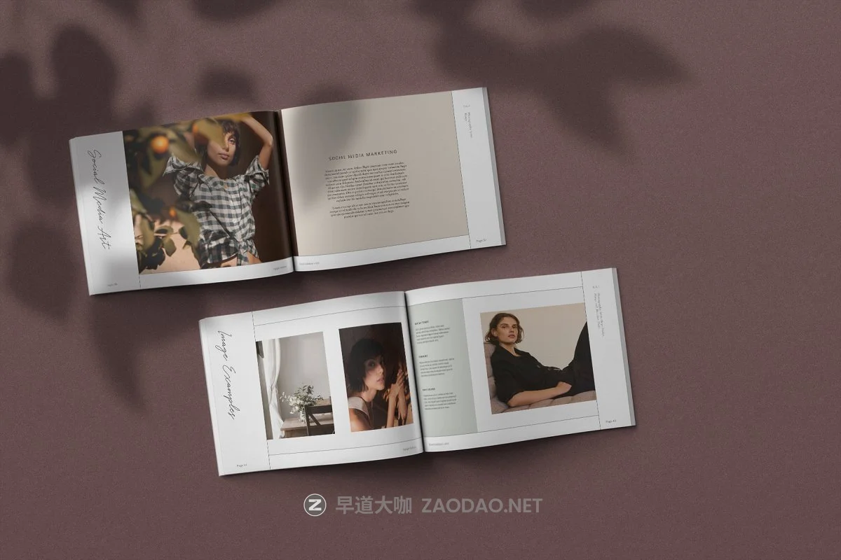 现代典雅横版女性服装品牌VI标识规范手册设计INDD模板 Inge Brand Guidelines插图4 现代典雅横版女性服装品牌VI标识规范手册设计INDD模板 Inge Brand Guidelines插图4