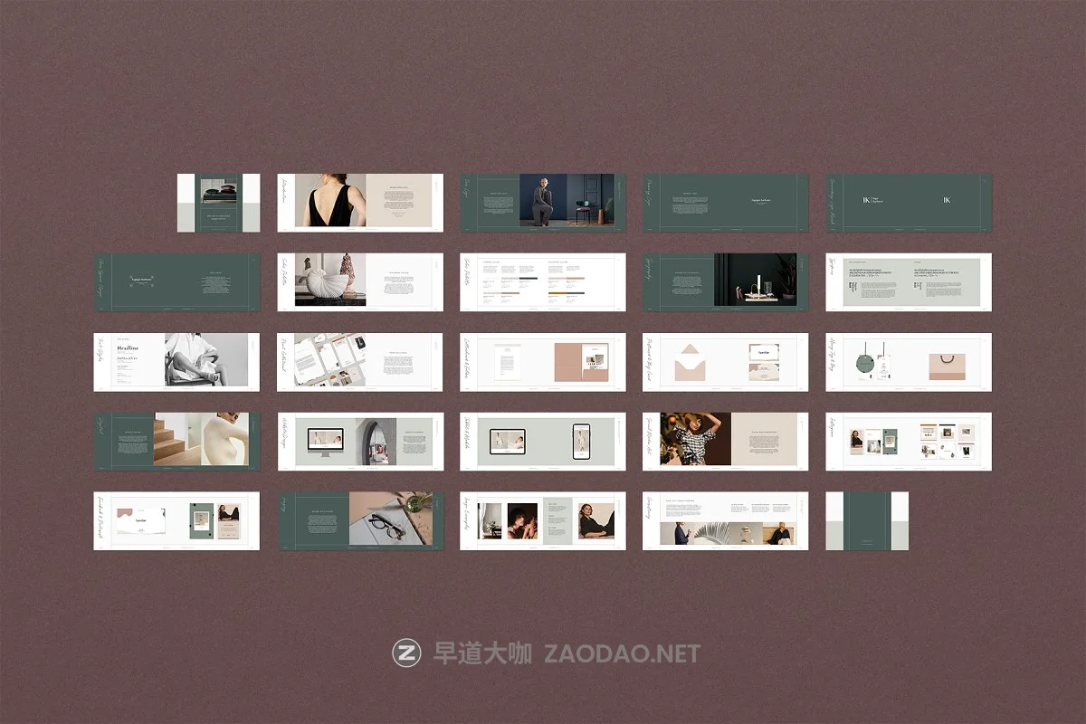 现代典雅横版女性服装品牌VI标识规范手册设计INDD模板 Inge Brand Guidelines插图9 现代典雅横版女性服装品牌VI标识规范手册设计INDD模板 Inge Brand Guidelines插图9