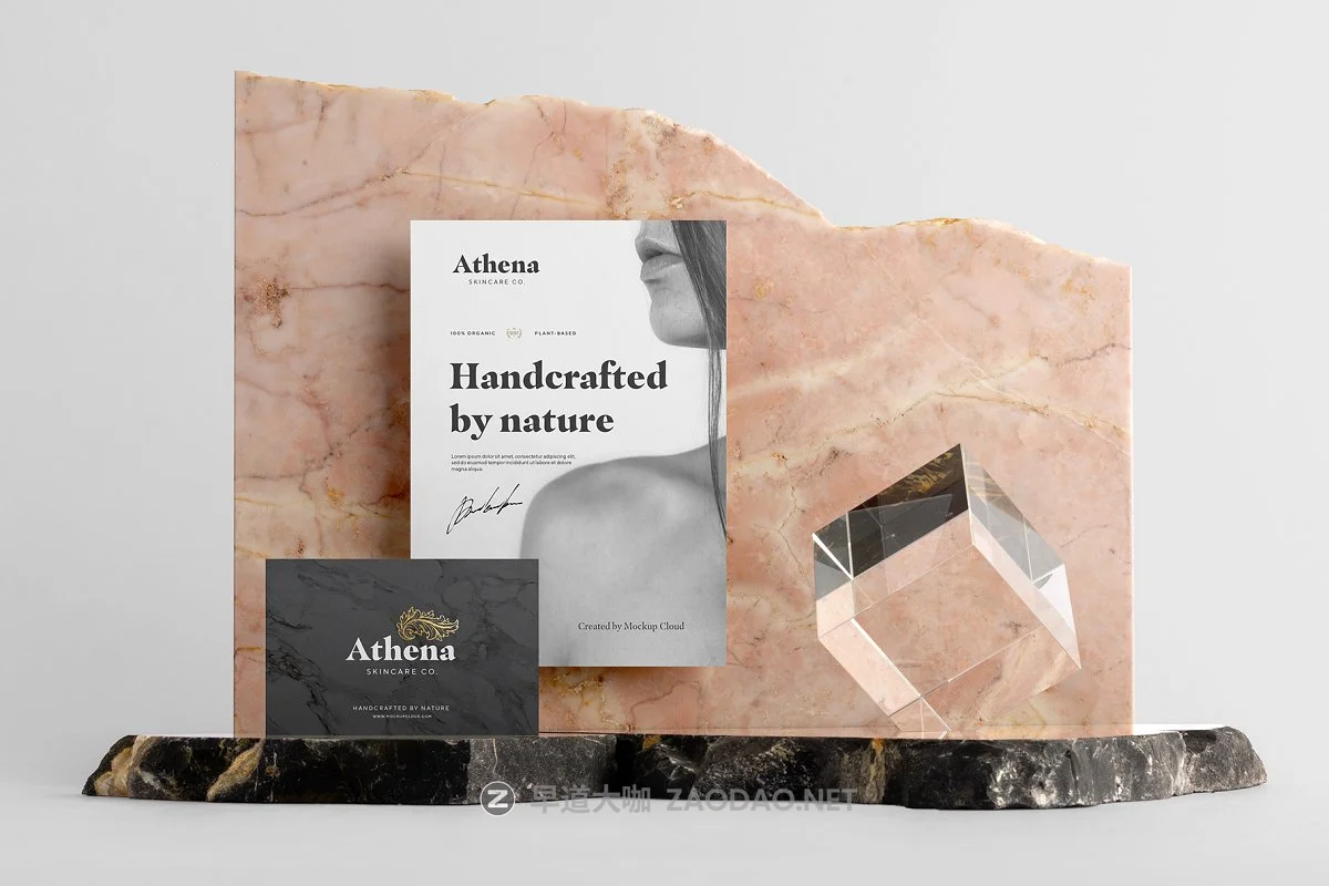 优雅的大理石装饰品牌VI设计展示图办公文具样机模板套件 Athena Branding Mockup插图11 优雅的大理石装饰品牌VI设计展示图办公文具样机模板套件 Athena Branding Mockup插图11