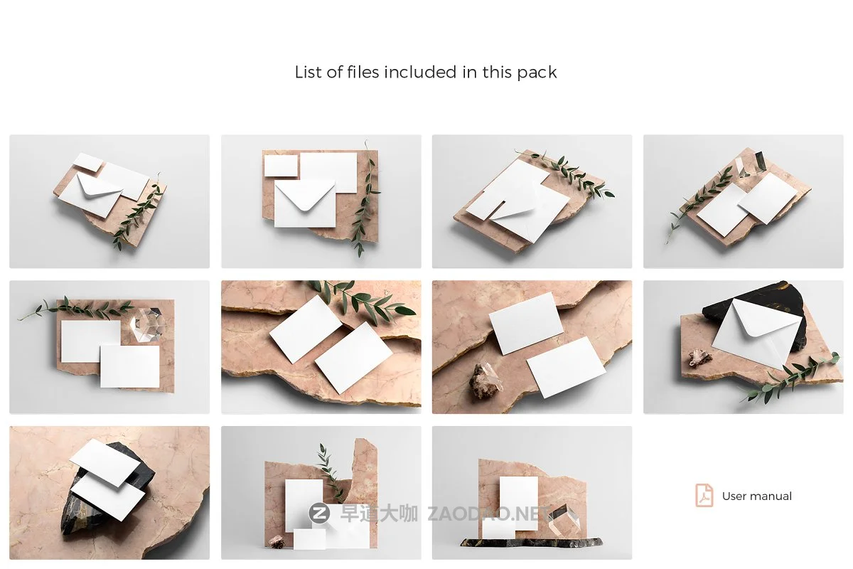 优雅的大理石装饰品牌VI设计展示图办公文具样机模板套件 Athena Branding Mockup插图12 优雅的大理石装饰品牌VI设计展示图办公文具样机模板套件 Athena Branding Mockup插图12