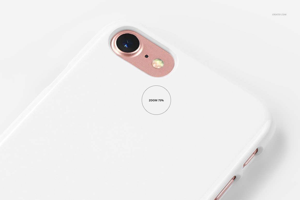 高分辨率iphone 7透明塑料手机壳设计展示样机模板 iphone 7 plastic