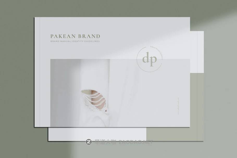 淡绿色女性服装品牌VI标识规范指南手册设计INDD模板 PAKEAN Minimal Brand Guidelines插图 淡绿色女性服装品牌VI标识规范指南手册设计INDD模板 PAKEAN Minimal Brand Guidelines插图