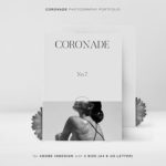 黑白色系服装品牌摄影作品集Indesign画册设计模板素材 CORONADE Photography Portfolio