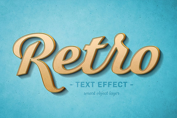 复古金属质感3D文字效果图层样式 Retro Script Text Effect Mockup