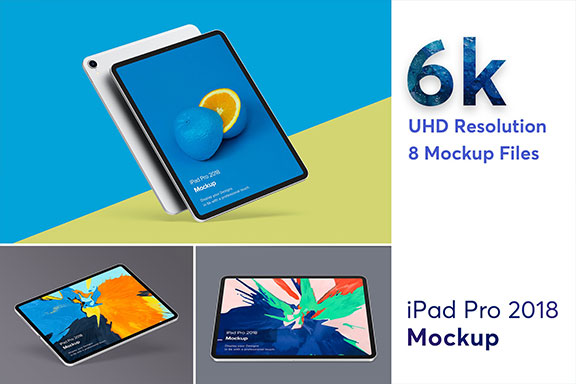 APP应用&网页设计效果图iPad Pro 2018预览样机模板 iPad Pro Mockup