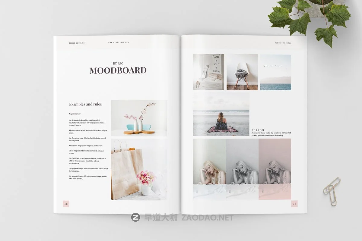 优雅服装品牌VI规范指南手册设计INDD模板 Design & Brand Guidelines插图17 优雅服装品牌VI规范指南手册设计INDD模板 Design & Brand Guidelines插图17