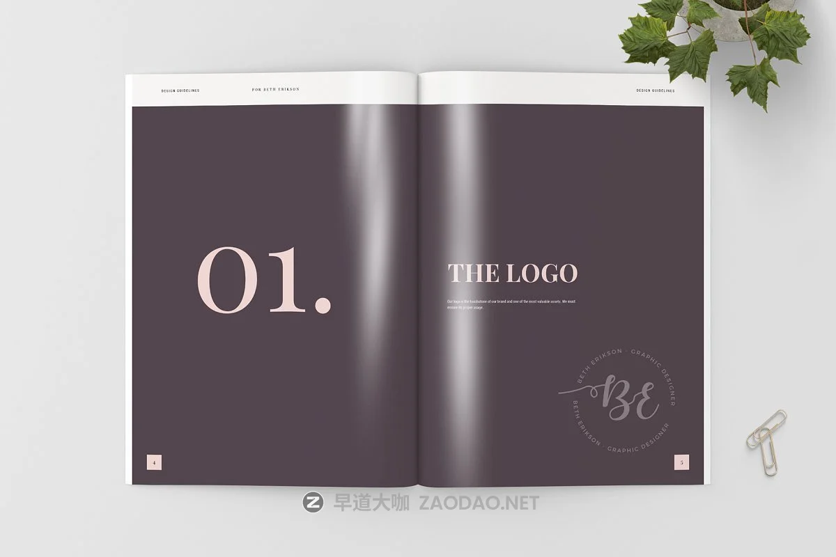 优雅服装品牌VI规范指南手册设计INDD模板 Design & Brand Guidelines插图3 优雅服装品牌VI规范指南手册设计INDD模板 Design & Brand Guidelines插图3