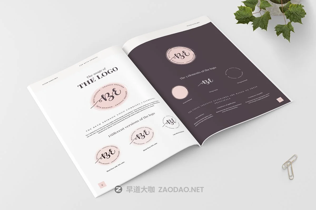 优雅服装品牌VI规范指南手册设计INDD模板 Design & Brand Guidelines插图4 优雅服装品牌VI规范指南手册设计INDD模板 Design & Brand Guidelines插图4