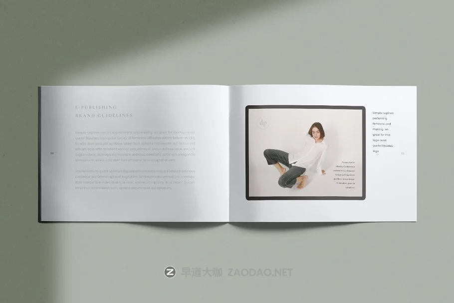 淡绿色女性服装品牌VI标识规范指南手册设计INDD模板 PAKEAN Minimal Brand Guidelines插图11 淡绿色女性服装品牌VI标识规范指南手册设计INDD模板 PAKEAN Minimal Brand Guidelines插图11