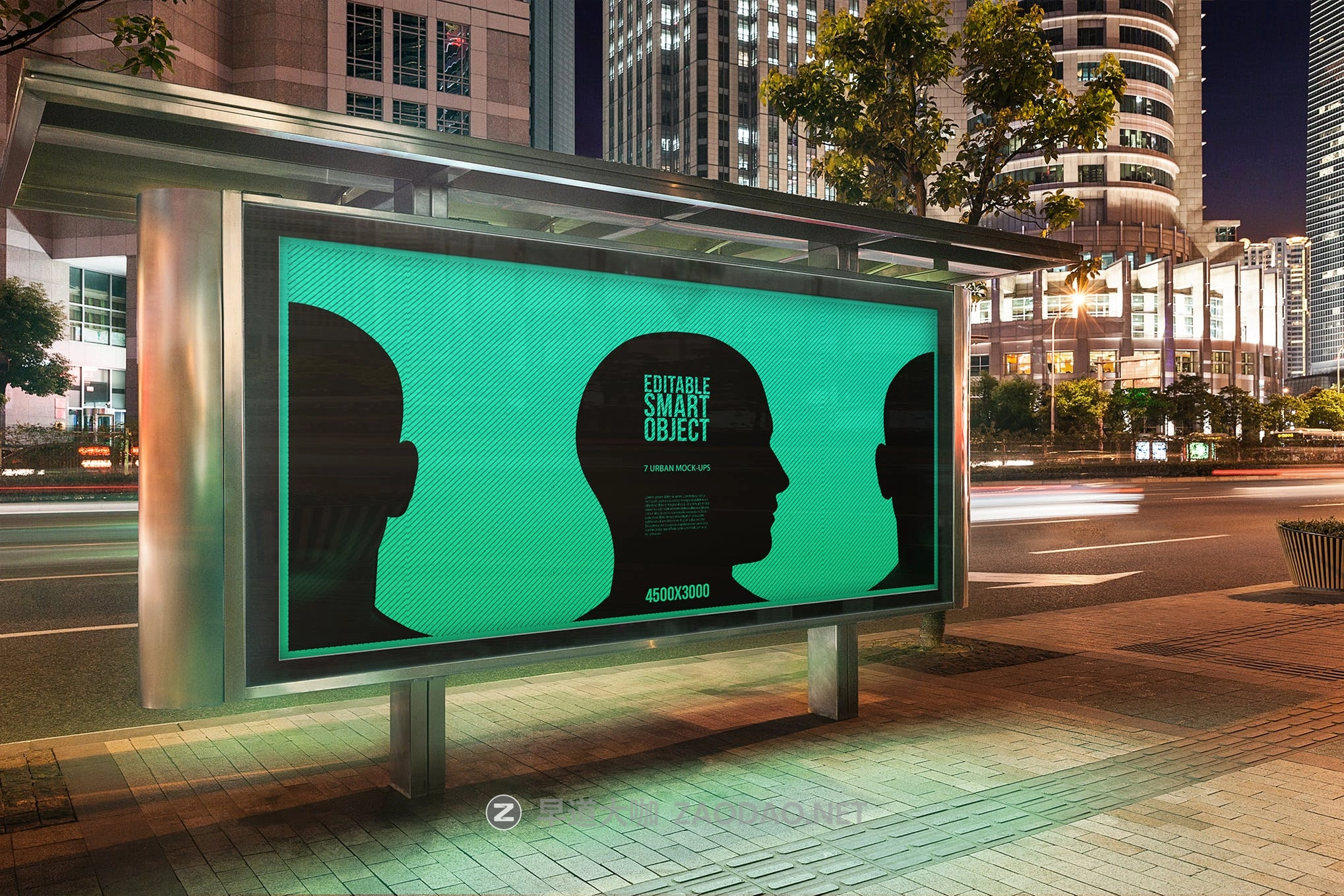 夜间城市传单海报广告设计展示图样机模板 Urban Poster-Billboard Mockup – Night Edition插图6 夜间城市传单海报广告设计展示图样机模板 Urban Poster-Billboard Mockup – Night Edition插图6