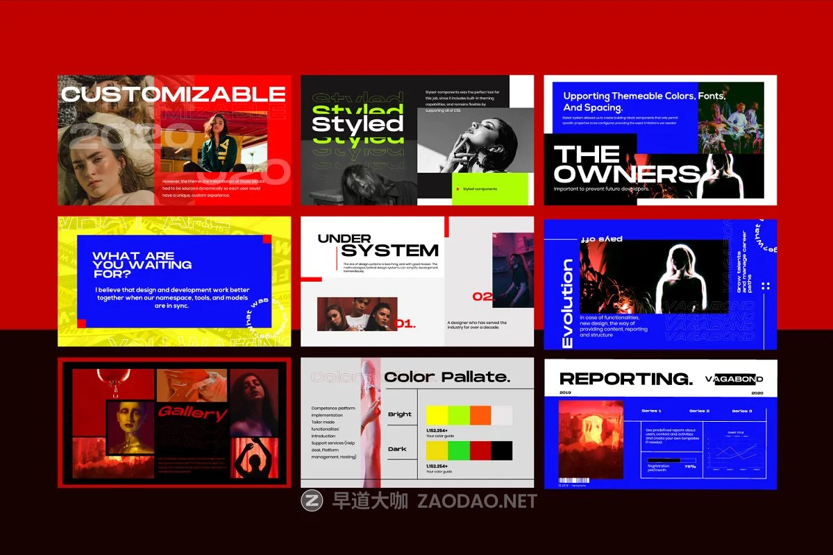 现代潮流多彩服装营销PPT/KEYNOTE演示文稿设计模板 VAGABOND – Urban Design Powerpoint插图9 现代潮流多彩服装营销PPT/KEYNOTE演示文稿设计模板 VAGABOND – Urban Design Powerpoint插图9