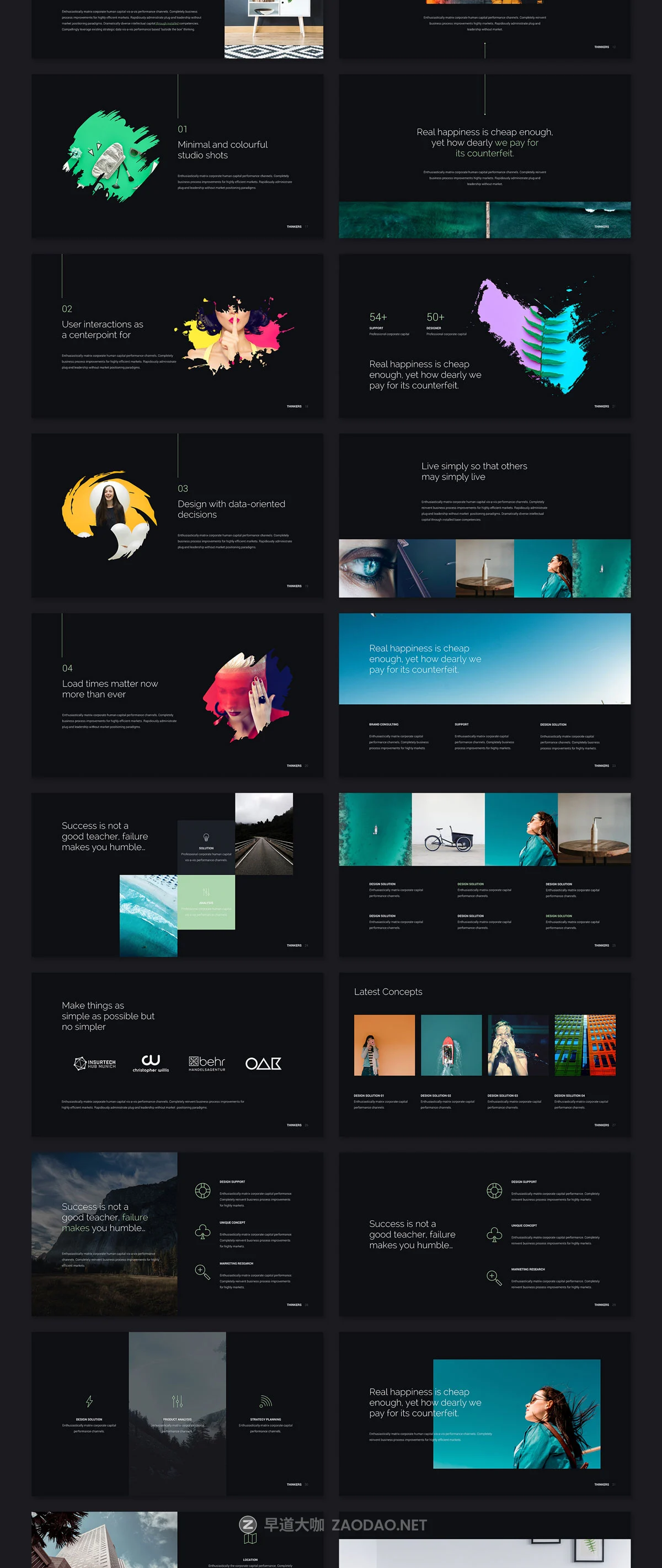 多功能创意项目计划书Powerpoint/Keynote幻灯片设计模板 Thinkers – Creative Presentation Template插图8 多功能创意项目计划书Powerpoint/Keynote幻灯片设计模板 Thinkers – Creative Presentation Template插图8