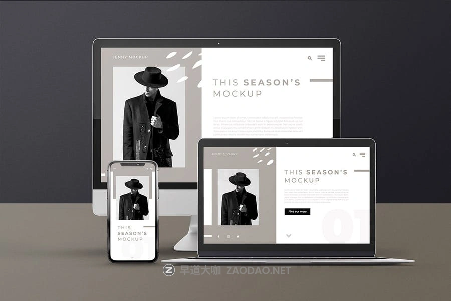 响应式网站&应用程序APP UI设计效果图多设备预览样机 Modern Device Mockups插图4 响应式网站&应用程序APP UI设计效果图多设备预览样机 Modern Device Mockups插图4